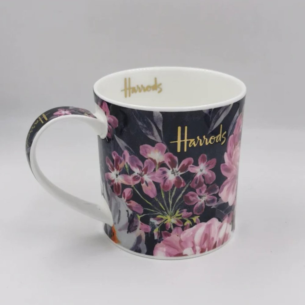 RARE Harrods Tea Rose Mug